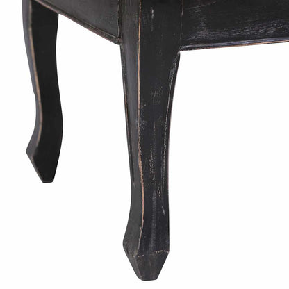283904 vidaXL Coffee Table Black 120x60x45 cm Solid Mahogany Wood