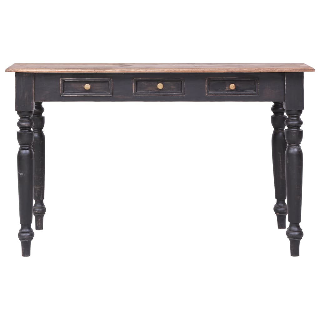 Desk | Old brown | Solid mahogany wood | Medium | Desk | Rectangular