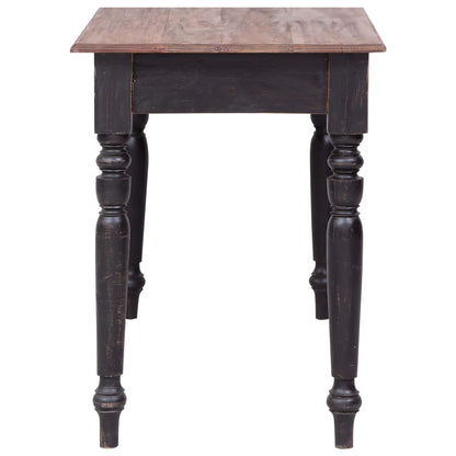 Desk with 3 Drawers 117x57x75 cm Solid Mahogany Wood