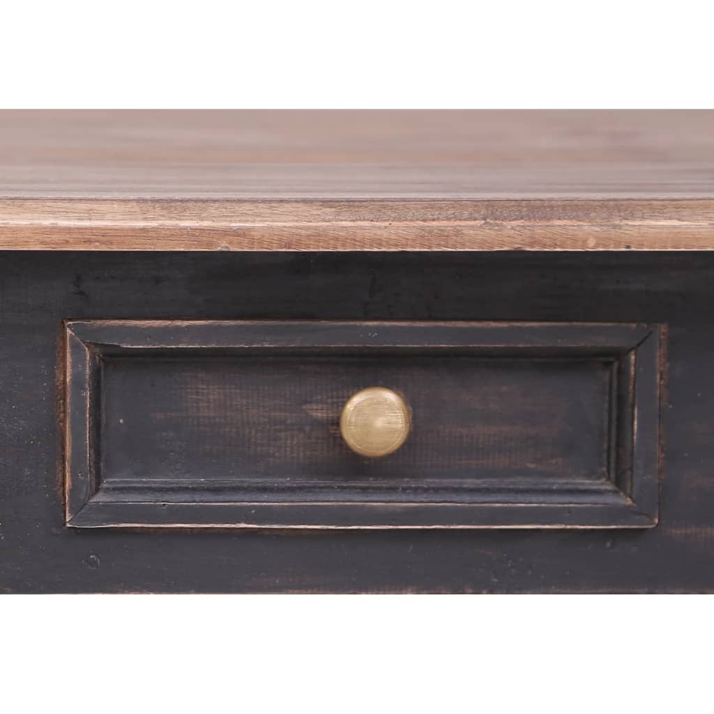 Desk | Old brown | Solid mahogany wood | Medium | Desk | Rectangular
