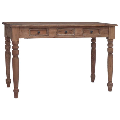 283909 vidaXL Desk with Drawers 117x57x75 cm Solid Mahogany Wood