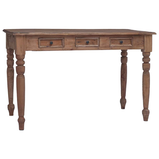 283909 vidaXL Desk with Drawers 117x57x75 cm Solid Mahogany Wood