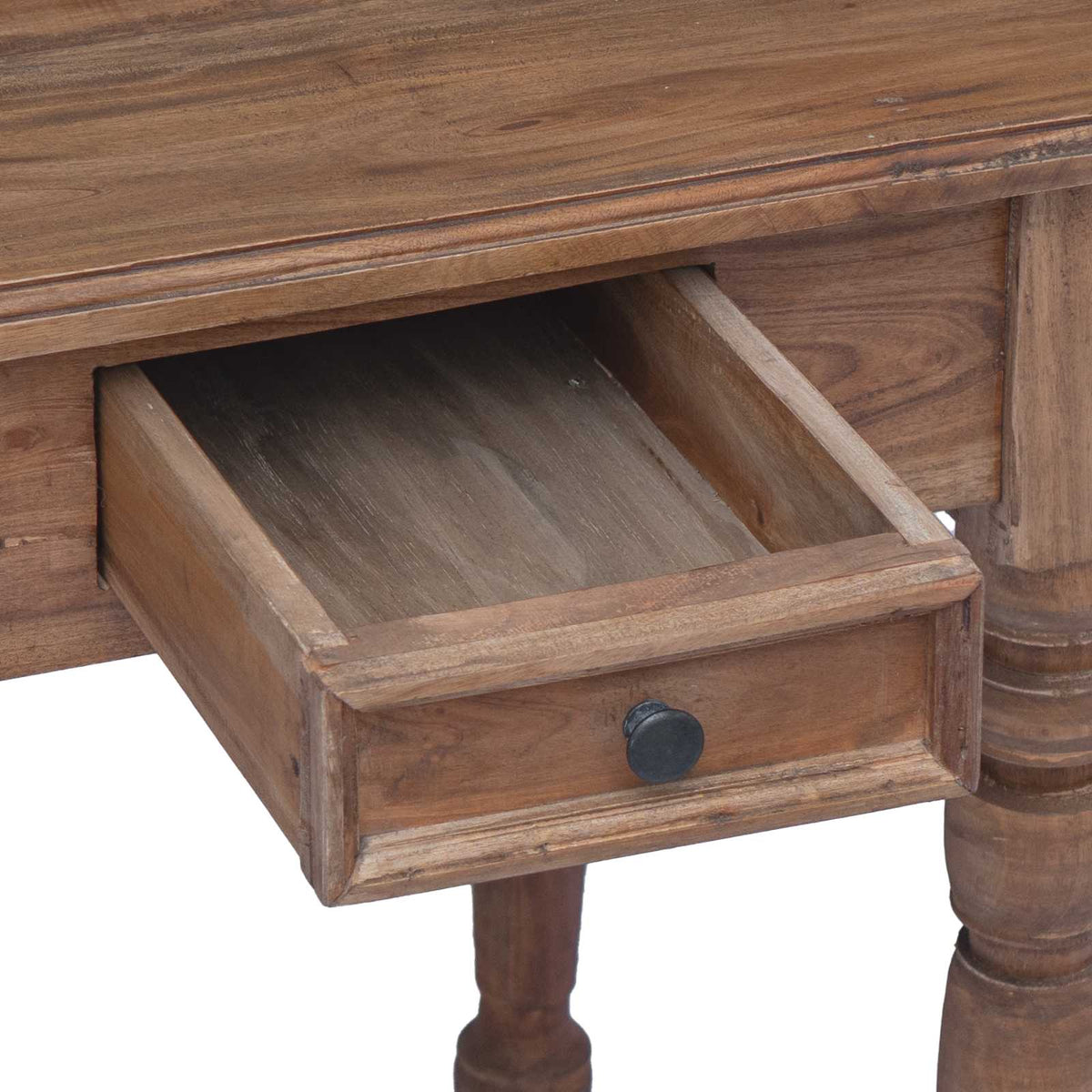 283909 vidaXL Desk with Drawers 117x57x75 cm Solid Mahogany Wood