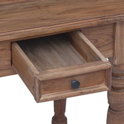 283909 vidaXL Desk with Drawers 117x57x75 cm Solid Mahogany Wood
