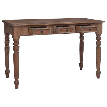 283909 vidaXL Desk with Drawers 117x57x75 cm Solid Mahogany Wood