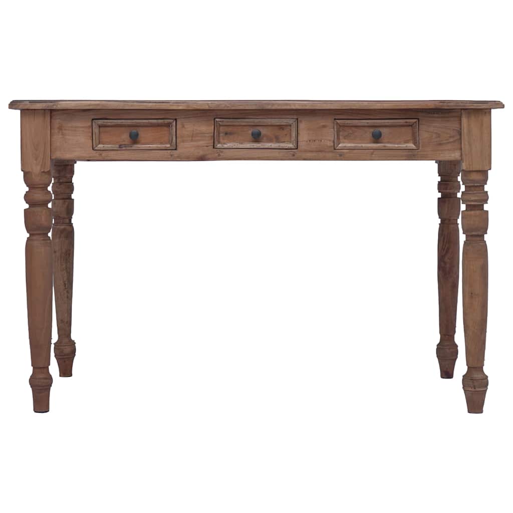 283909 vidaXL Desk with Drawers 117x57x75 cm Solid Mahogany Wood