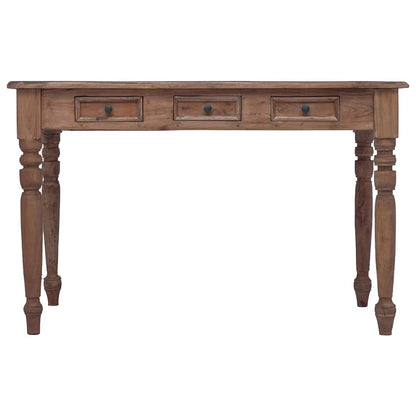 283909 vidaXL Desk with Drawers 117x57x75 cm Solid Mahogany Wood