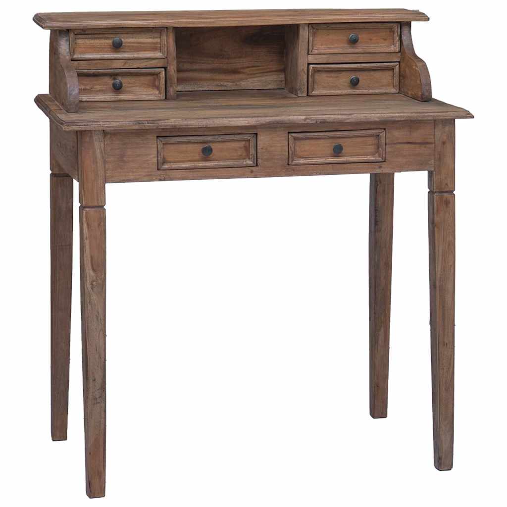 Writing Desk | Warm Brown | Solid Mahogany Wood | Medium | Writing Desk