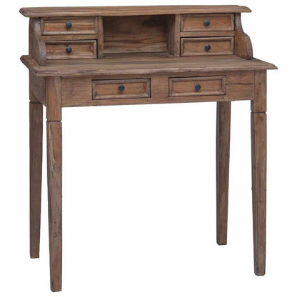 Writing Desk | Warm Brown | Solid Mahogany Wood | Medium | Writing Desk