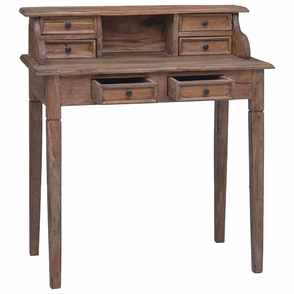 Writing Desk | Warm Brown | Solid Mahogany Wood | Medium | Writing Desk