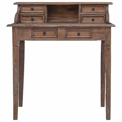 Writing Desk | Warm Brown | Solid Mahogany Wood | Medium | Writing Desk