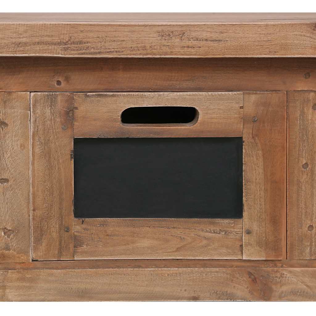 283913 vidaXL TV Cabinet with 3 Drawers 120x30x40 cm Solid Mahogany Wood