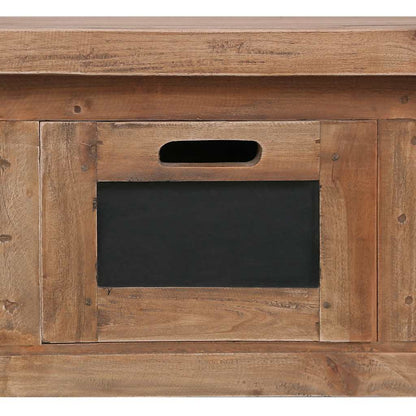 283913 vidaXL TV Cabinet with 3 Drawers 120x30x40 cm Solid Mahogany Wood
