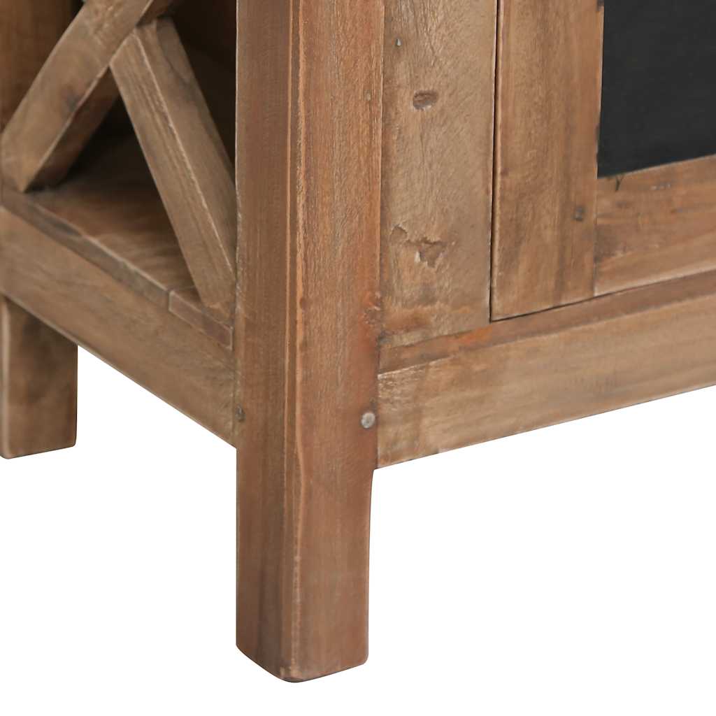 283913 vidaXL TV Cabinet with 3 Drawers 120x30x40 cm Solid Mahogany Wood
