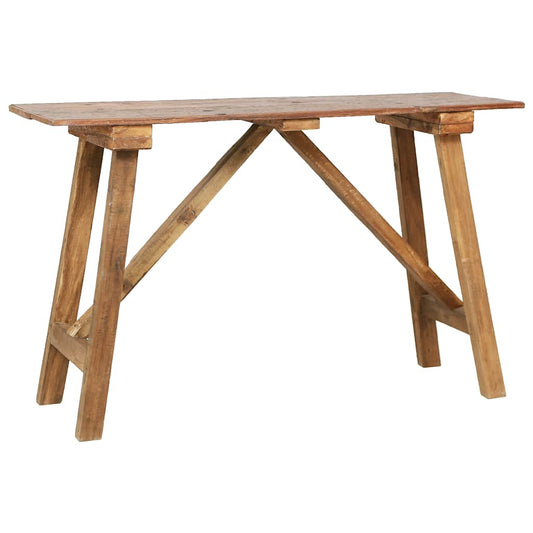 Console Table | Variations of brown due to recycled wood.