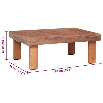 Coffee Table 60x45x23 cm Solid Mahogany Wood