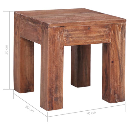 Coffee Table 30x30x30 cm Solid Mahogany Wood