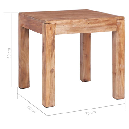 Coffee Table 53x50x50 cm Solid Mahogany Wood