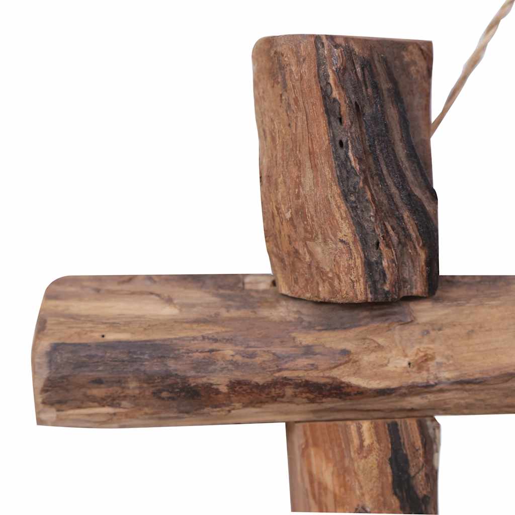 283933 vidaXL Log Mirror Natural 50x50 cm Recycled Teak Wood