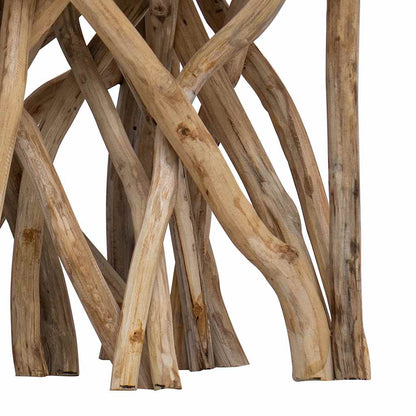 Log Coffee Table 40x40x40 cm Mixed Recycled Wood