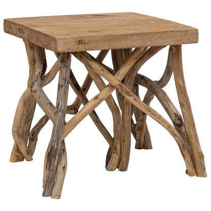 Log Coffee Table 40x40x40 cm Mixed Recycled Wood