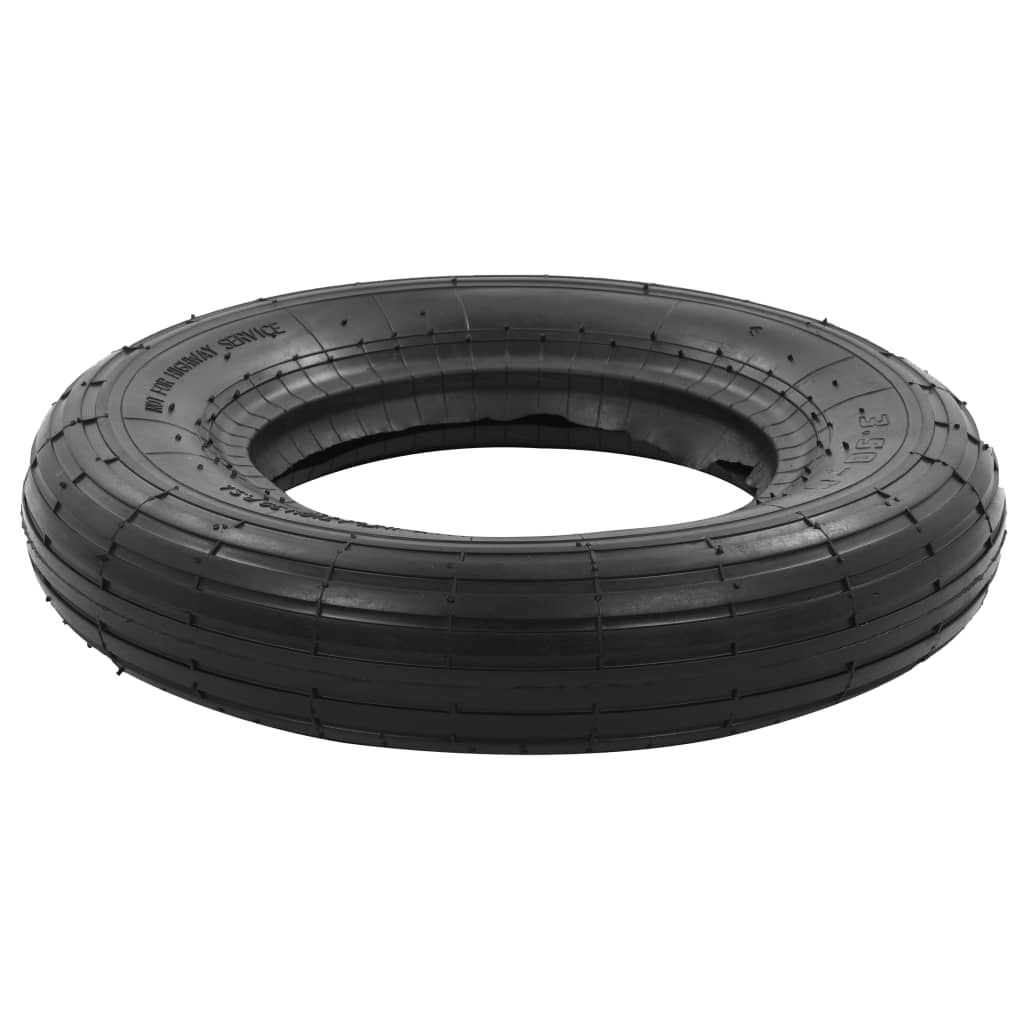 Tyre | Black | Rubber | 3.50-8 | Heavy Weight Endurance | Tyre | Circular