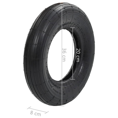 Tyre | Black | Rubber | 3.50-8 | Heavy Weight Endurance | Tyre | Circular