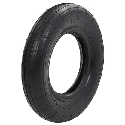 Tyre And Inner Tube | Black | Rubber | 3.50-8 4PR