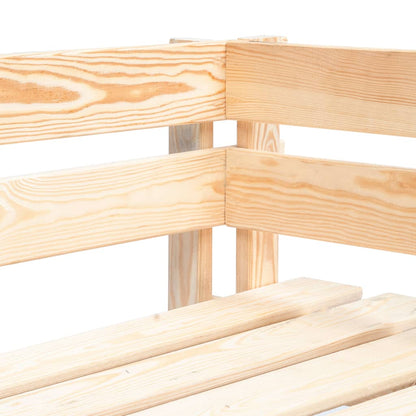 Garden Pallet Corner Bench Wood