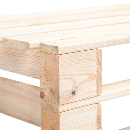 Garden Pallet Corner Bench Wood