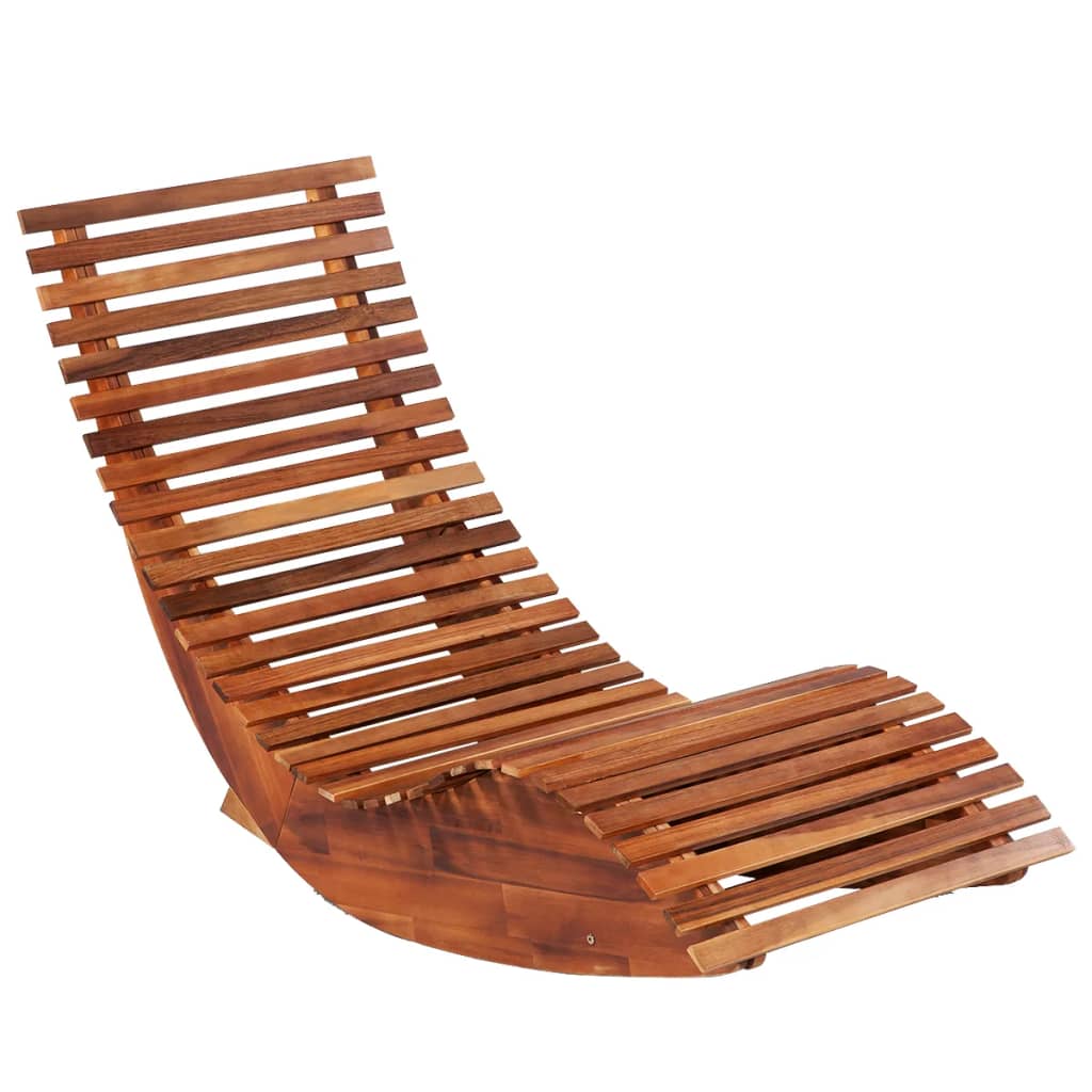 Sun Lounger | Set of 2 | Light brown | Acacia wood