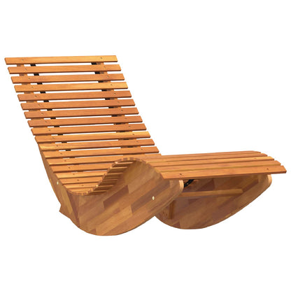 Rocking Sun Loungers 2 pcs Acacia Wood