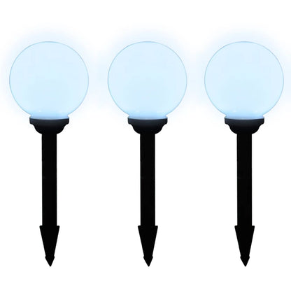 Outdoor Pathway Lamps 6 pcs LED 20 cm with Ground Spike