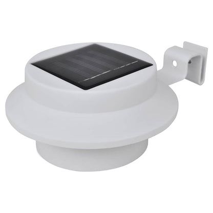 Outdoor Solar Fence Lamps 12 pcs LED White