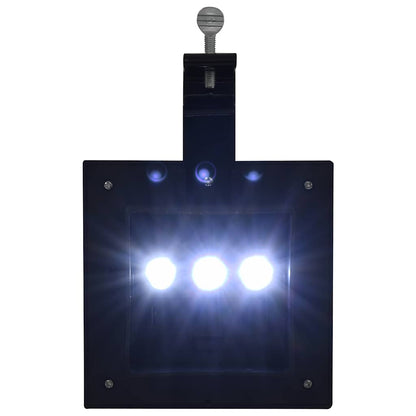 Outdoor Solar Lamps 12 pcs LED Square 12 cm Black