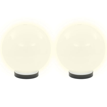 LED Bowl Lamps 4 pcs Spherical 20 cm PMMA