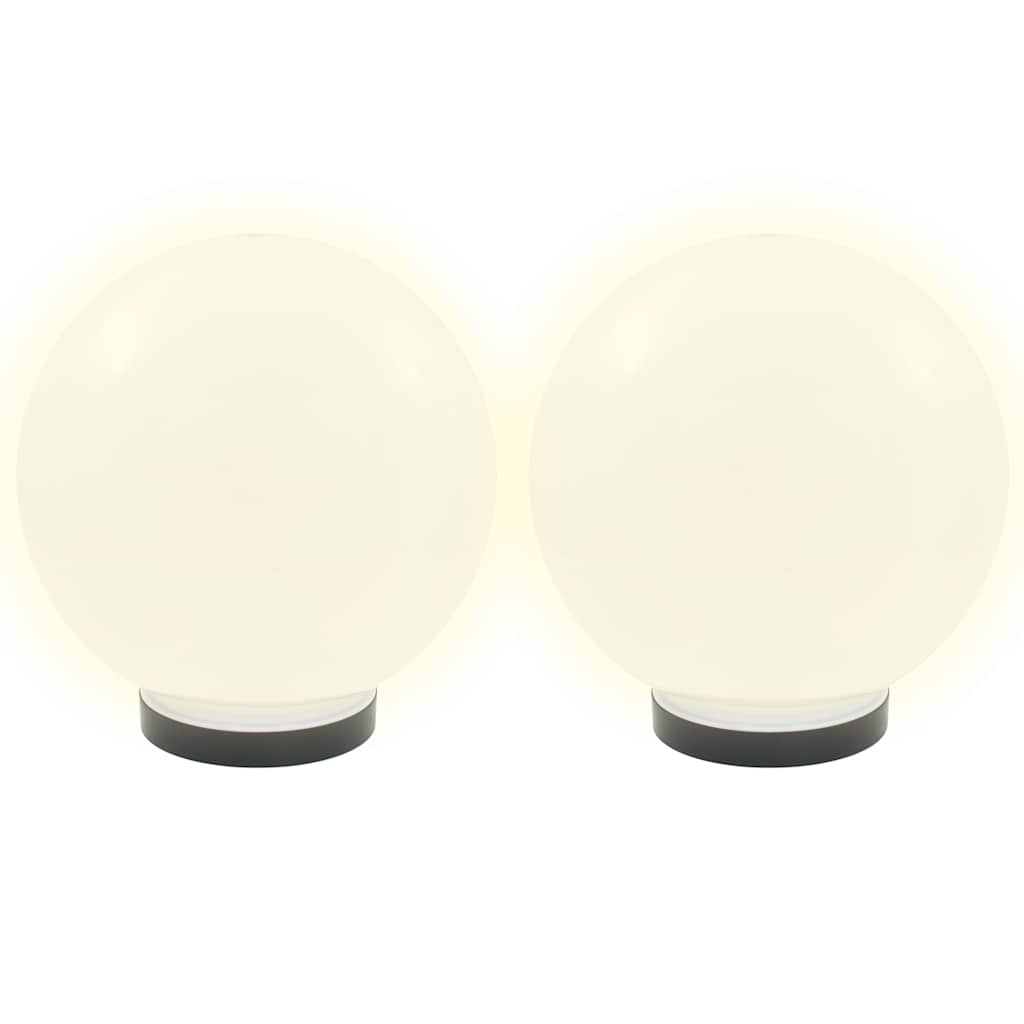 LED Bowl Lamps 4 pcs Spherical 25 cm PMMA