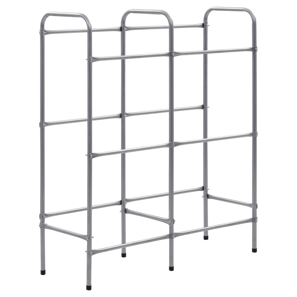 Storage Shelf for 6 Crates Silver 96x33x116 cm Steel