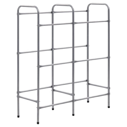 Storage Shelf for 6 Crates Silver 96x33x116 cm Steel