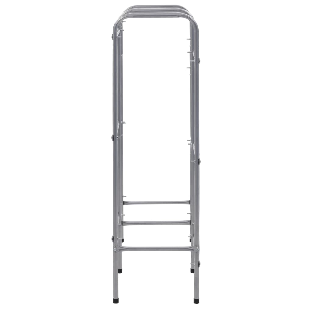 Storage Shelf for 6 Crates Silver 96x33x116 cm Steel