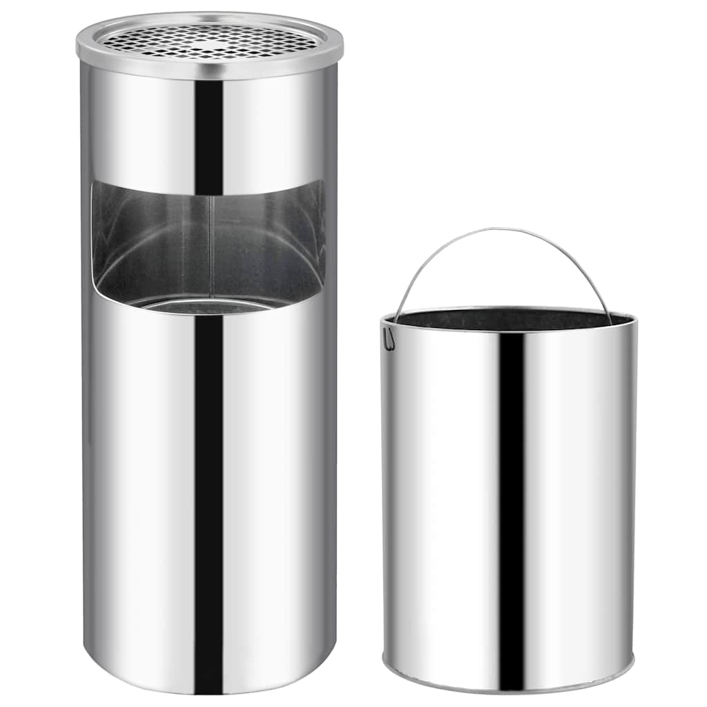 Ashtray Dustbin 30 L Stainless Steel