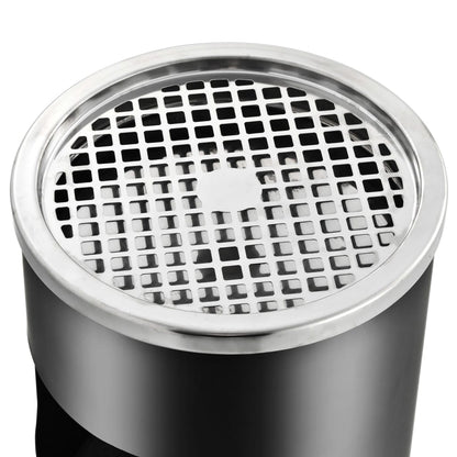 Ashtray Dustbin Hotel 30 L Steel Black