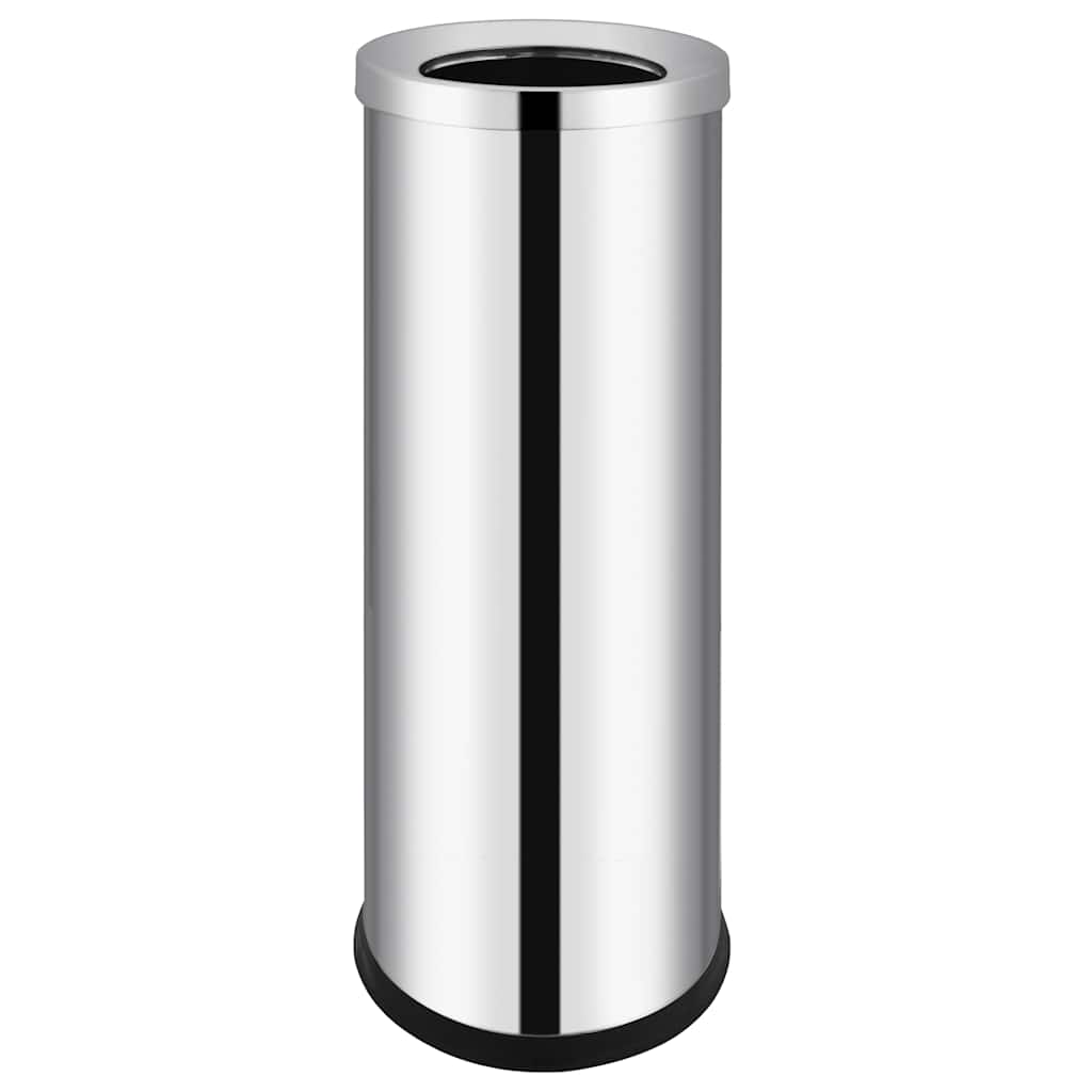 51094 vidaXL Waste Bin Hotel Stainless Steel 32 L