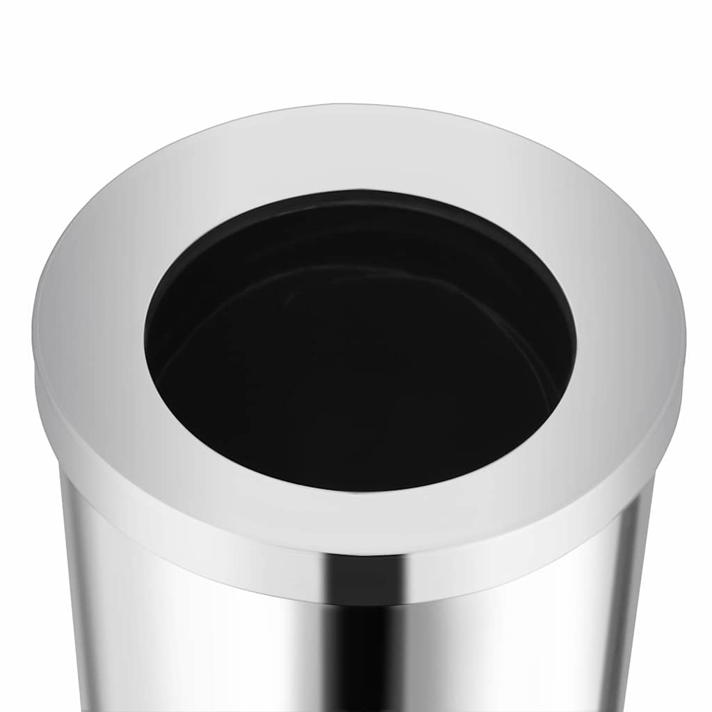 51094 vidaXL Waste Bin Hotel Stainless Steel 32 L