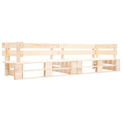 Pallet Bench | Natural Wood | Impregnated pinewood | 220 cm | Durable