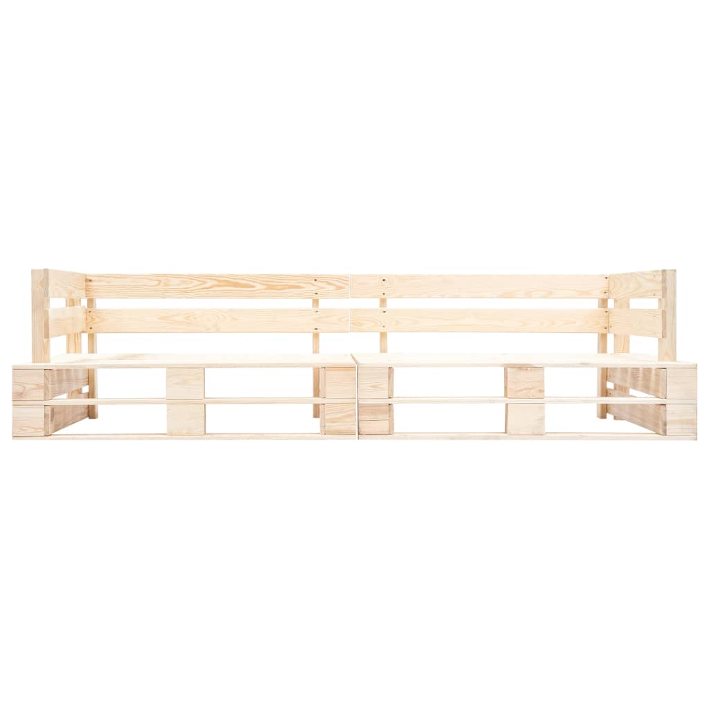 Pallet Bench | Natural Wood | Impregnated pinewood | 220 cm | Durable