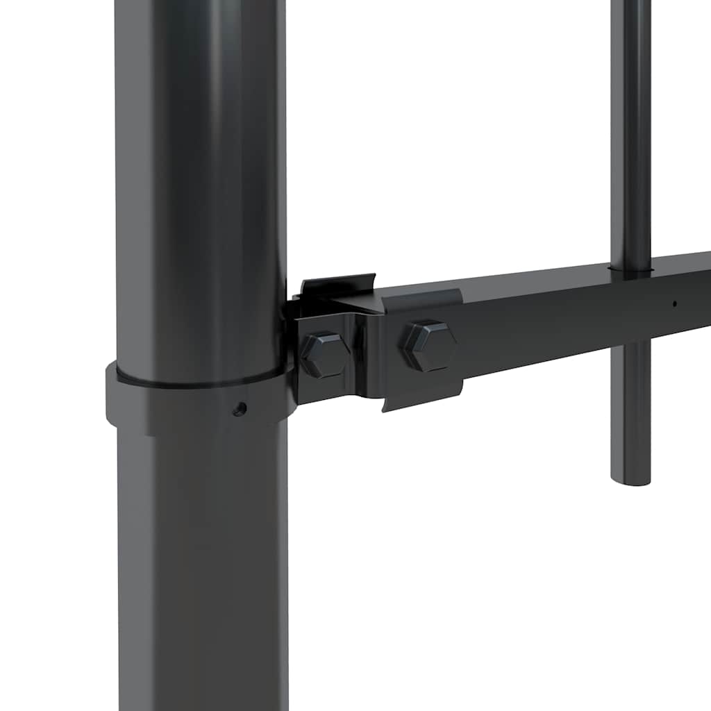 Garden Fence with Spear Top Steel 671x80 cm Black