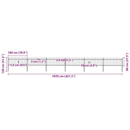 Garden Fence | Steel | Sturdy | Rectangular | Modern