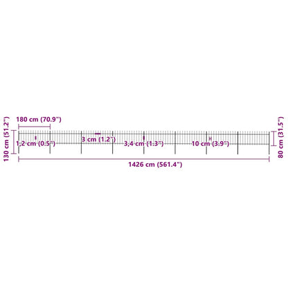 Garden Fence | Steel | Sturdy | Rectangular | Modern