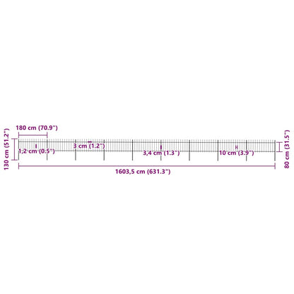 Garden Fence | Steel | Sturdy | Rectangular | Modern